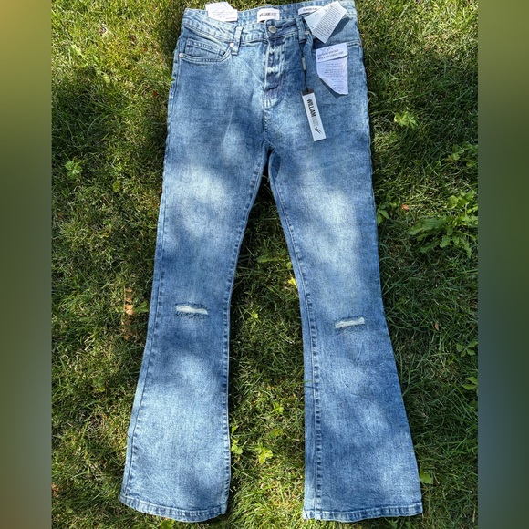 William Rast Light Blue Flare Jeans - Picture 1 of 6